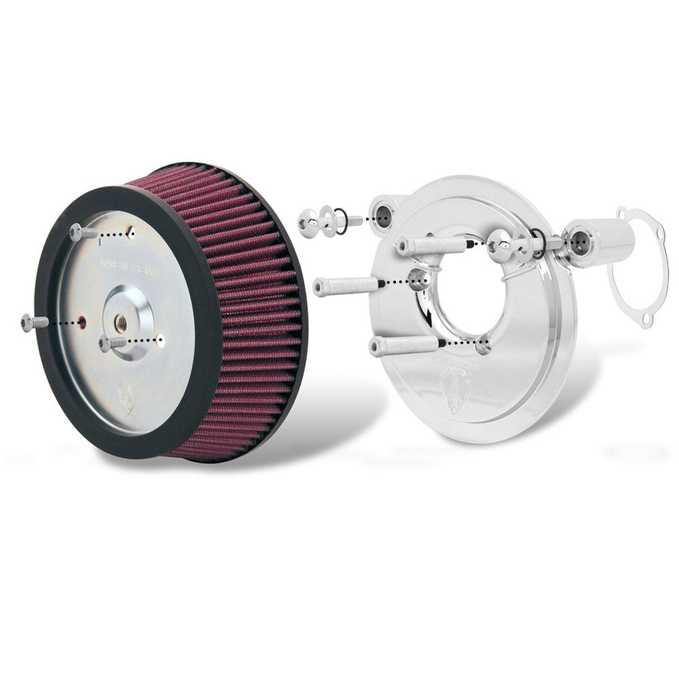 Arlen Ness Big Sucker Stage 1 Air Cleaner Kit for Harley Twin Cam & XL