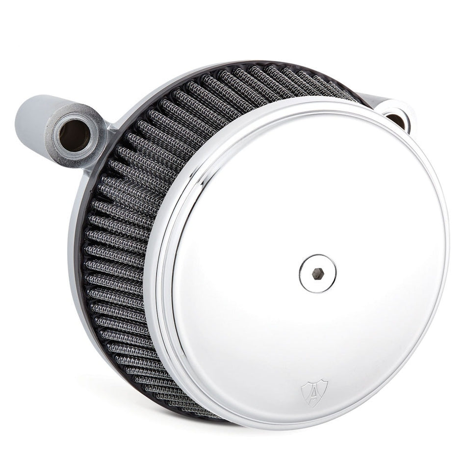 Arlen Ness Chrome Stage 1 Big Sucker Stainless Filter w/ Cover Harley '08-'16
