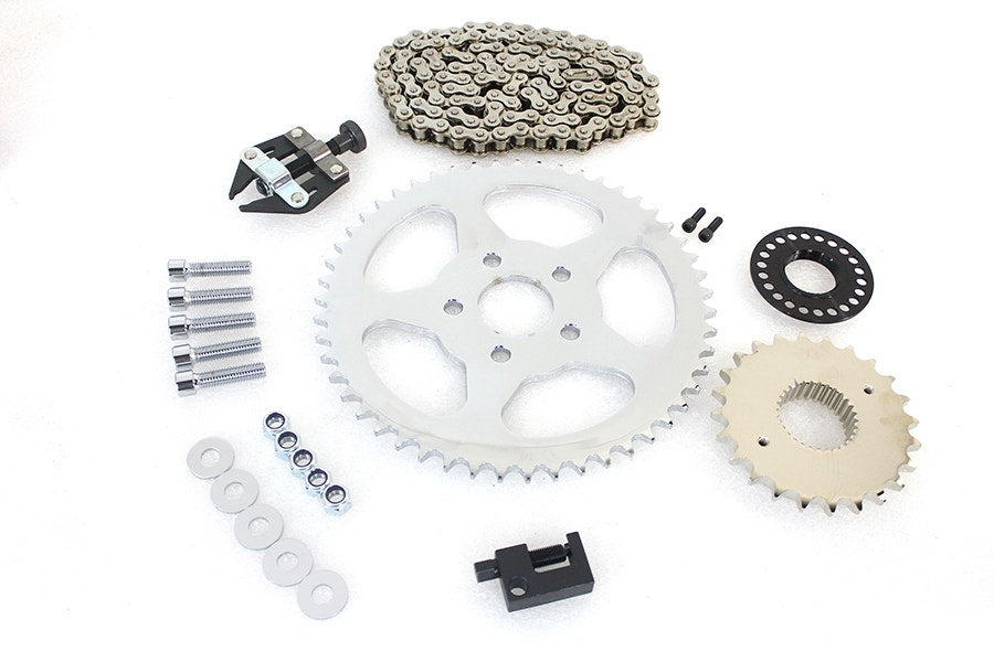 V-Twin 19-0180 Bolt On Chain Drive Conversion Kit Rear Sprocket FLST FXST 08-17