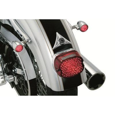 Kuryakyn 3158 Chrome License Plate Mounting Hole Cover Harley 3-Bolt