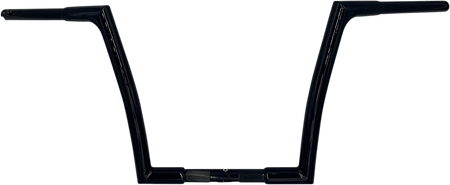 FBI Fat Baggers 1-1/4" EZ Flat Top Handlebars for FLTR '98-'13 / FLHR '94-'22 - Black / 12"