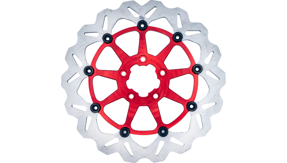 Galfer 12.5" Brake Rotors Full-Floating W/ Red Aluminum Carrier 4 Harley