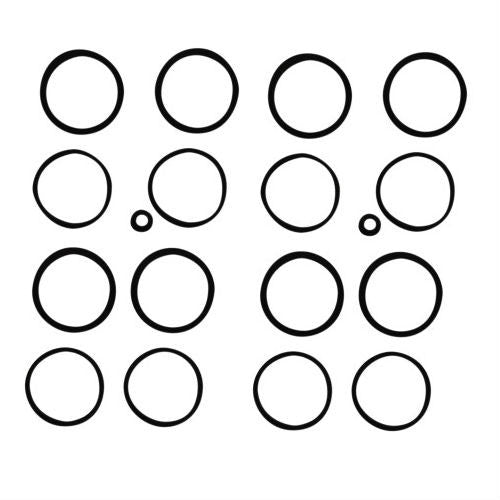 Cycle Pro 19258 Caliper Seal & Piston Kit 4 Piston Brembo Style Calipers 1702-0428