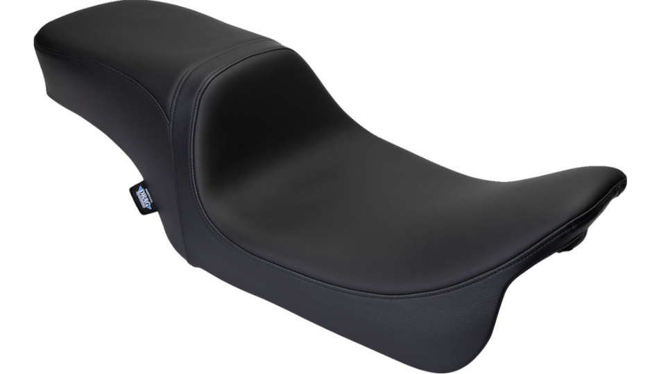 Drag Specialties Predator 2-Up Smooth Solor Reflective Leather Seat for Harley 08-23 FLH