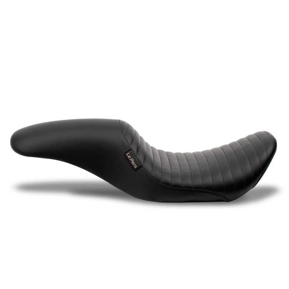 Le Pera LK-867NBPT Silhouette Pleated Seat Ness Winged Stretched Gas Tank Harley 08-23
