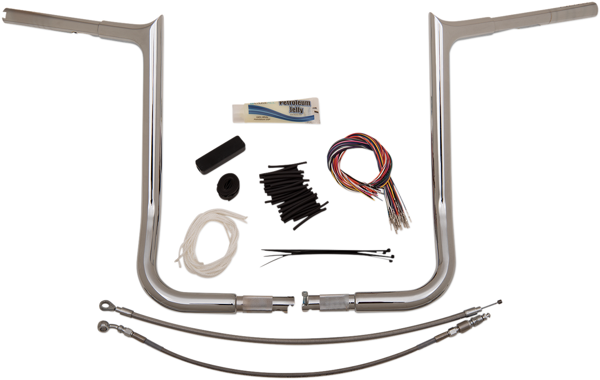 FBI Fat Baggers 1-1/4" EZ Pointed Top Handlebar Kits for 08-13 FLHT/FLHX & Trike - 16"