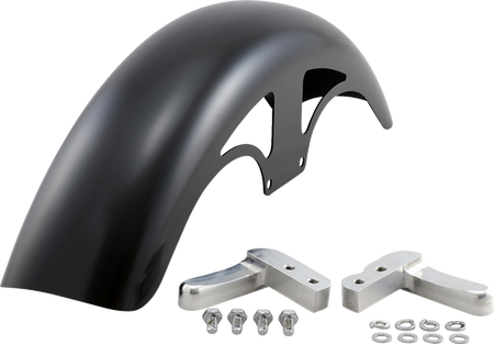 Klock Werks Hugger Series Front Fender with Mounting Blocks for Softail/Dyna - HD Dyna/Softail / 19" / P-Tom Front Fender
