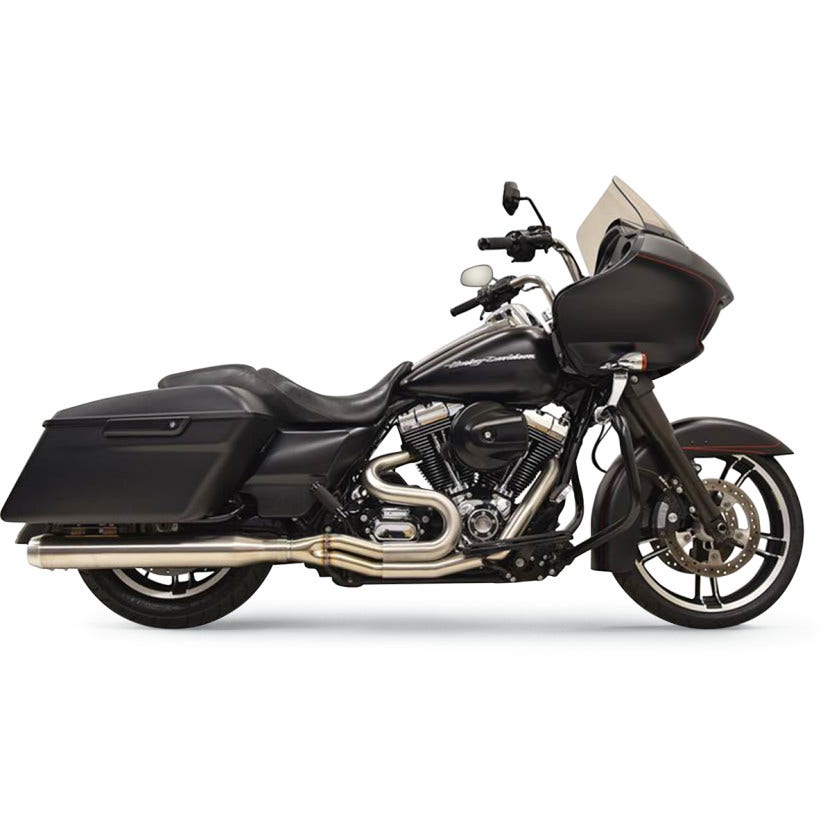 Bassani Stainless Long 4" Straight Can Road Rage III 2-1 Exhaust Harley 95-16 FL