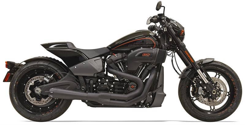 Bassani 1S62RB Black Road Rage 3 2 Into 1 Exhaust 18-19 FLFB FXDR FXBR