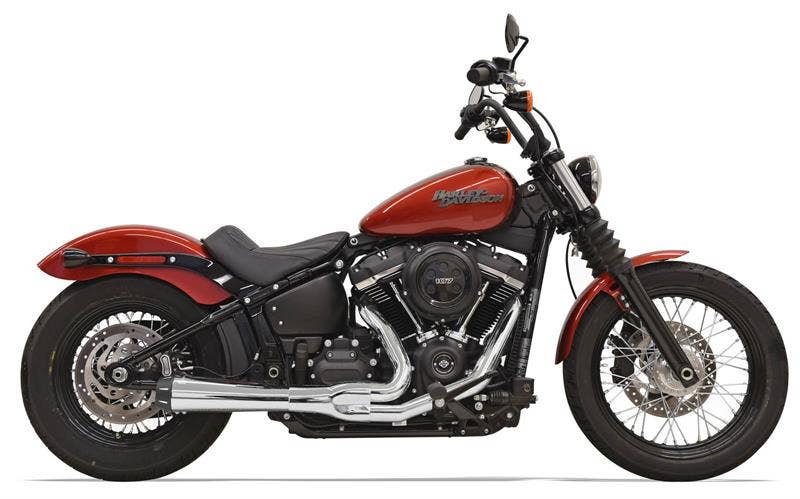 Bassani 1S72R Chrome Road Rage 2 Into 1 Full Exhaust Harley 2018 Softail