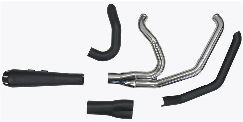 Bassani 1S72RB Black Road Rage 2 Into 1 Full Exhaust Harley 18-19 Softail