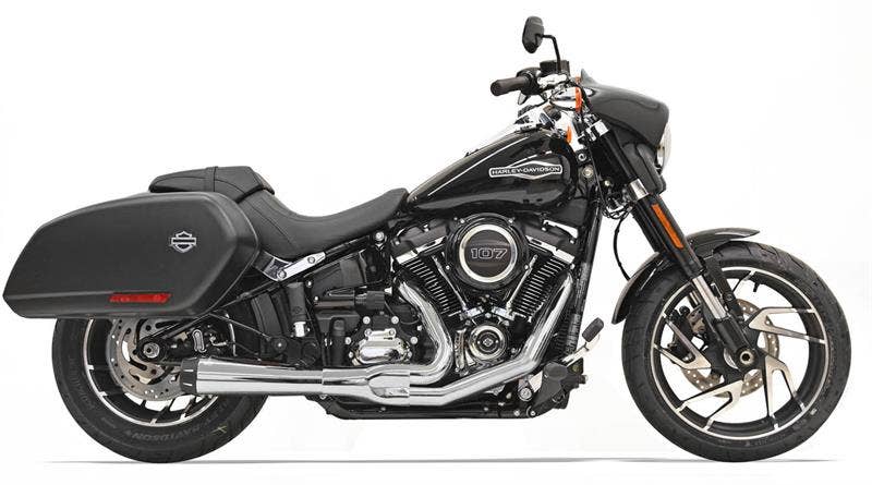 Bassani 1S81R Chrome Road Rage 2 Into 1 Exhaust Harley 2018 Sport Glide FLSB