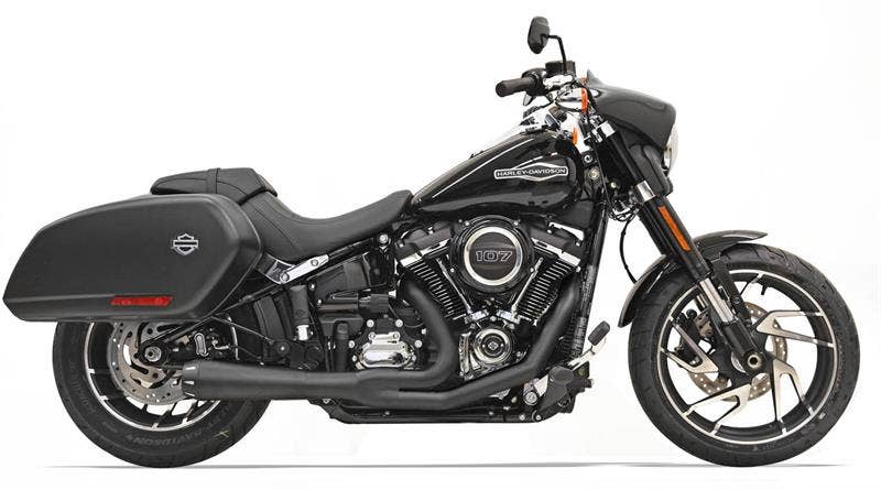 Bassani 1S81RB Black Road Rage 2 Into 1 Exhaust Harley 2018 Sport Glide FLSB