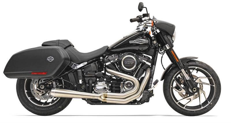 Bassani 1S81SS Stainless Steel Road Rage 2 Into 1 Exhaust Harley 18 FLSB Softail