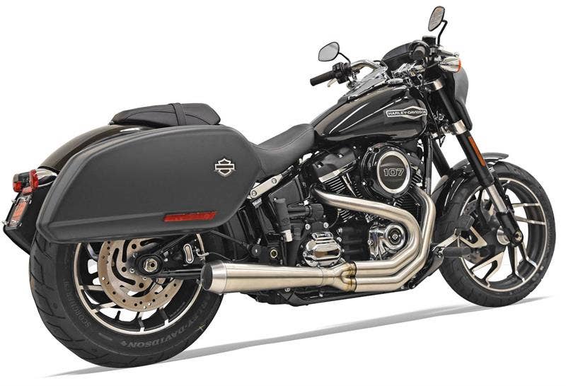 Bassani 1S81SS Stainless Steel Road Rage 2 Into 1 Exhaust Harley 18 FLSB Softail