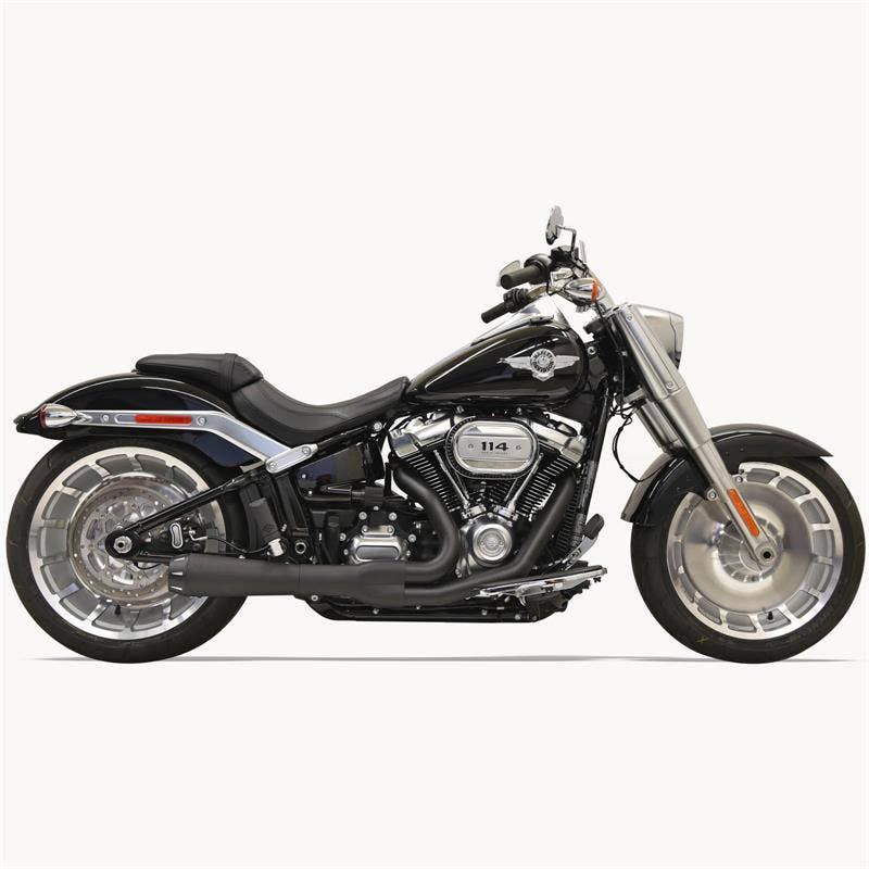 Bassani 1S94RB Black Road Rage 2 Into 1 Exhaust 18-19 Harley Softail Breakout