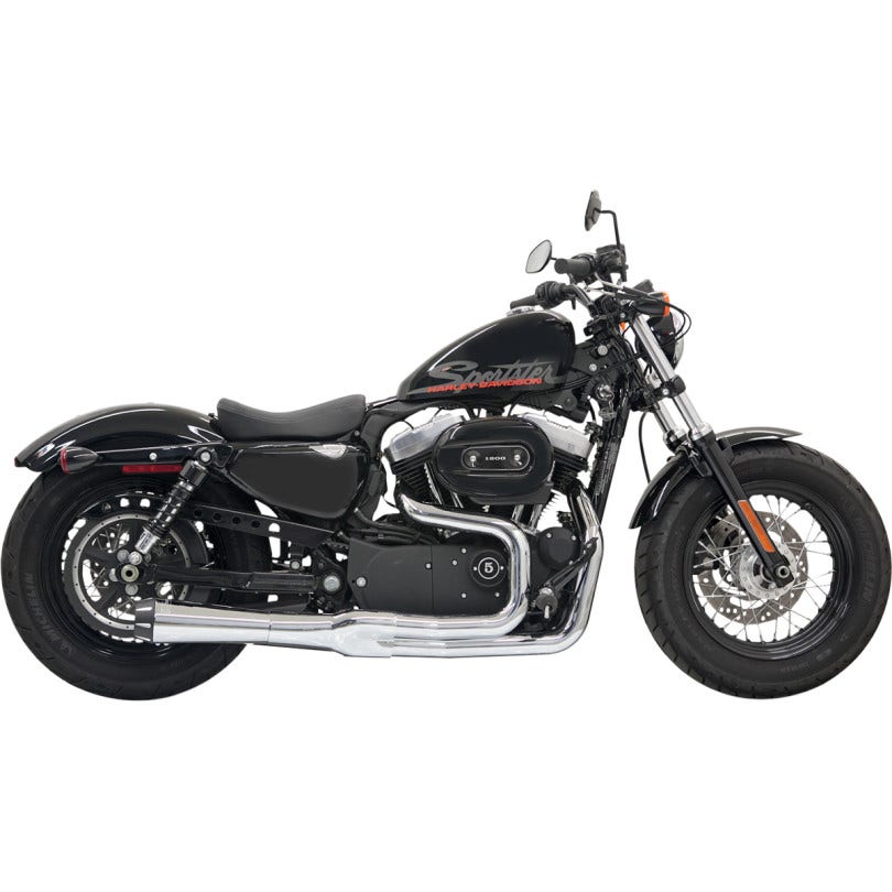 Bassani Chrome Road Rage II Mega Power 2 into 1 Exhaust Harley Sportster 04-13
