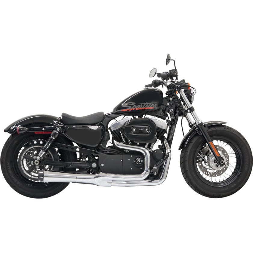 Bassani Chrome Road Rage II Mega Power 2 into 1 Exhaust Harley Sportster 04-13