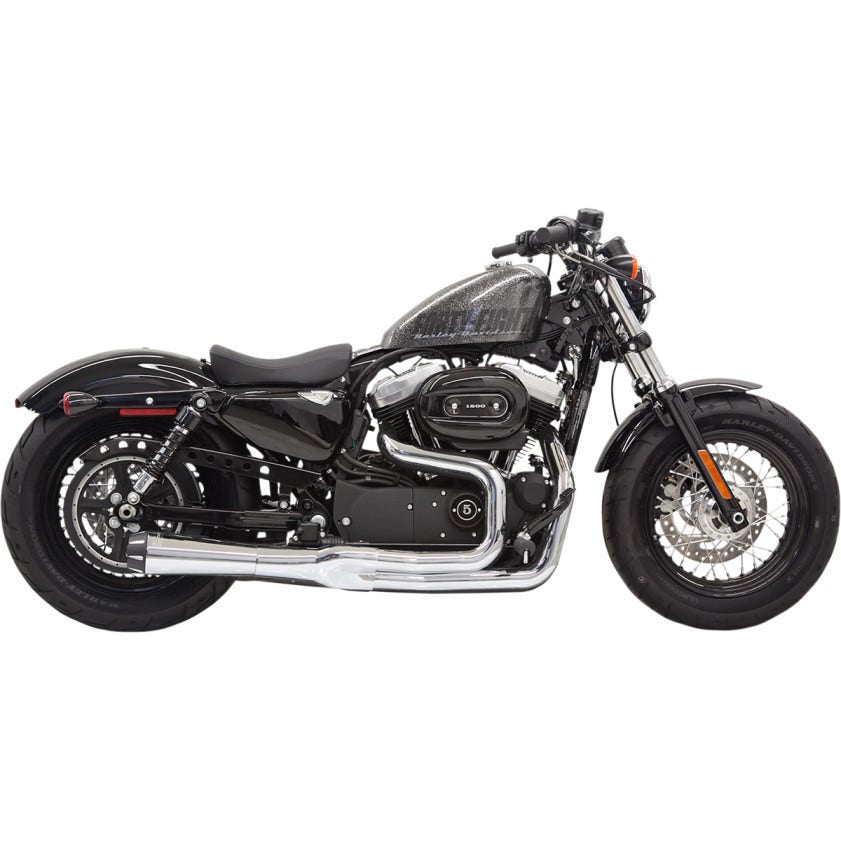 Bassani Chrome Road Rage II Mega Power 2 into 1 Exhaust Harley Sportster 14-17