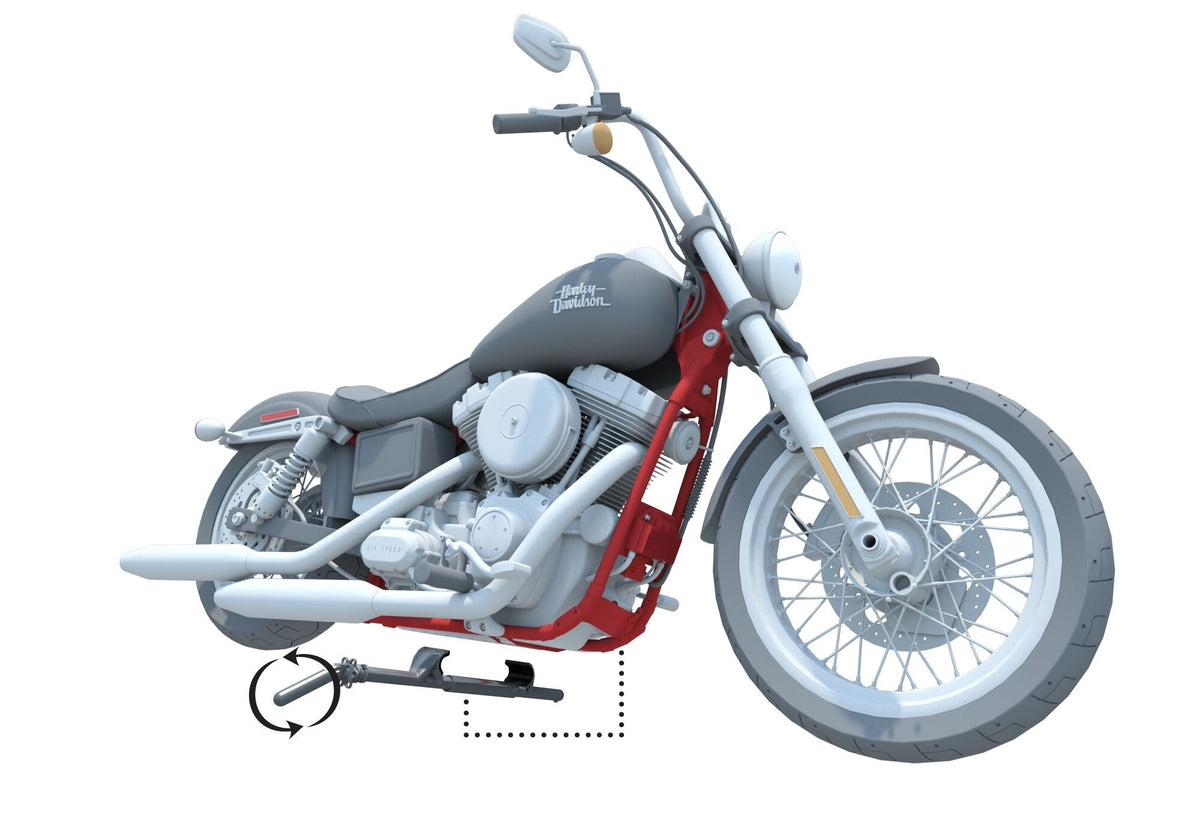 B&W MC2301 Biker Bar Strapless Motorcycle Removable Clamp Bar FLH/T