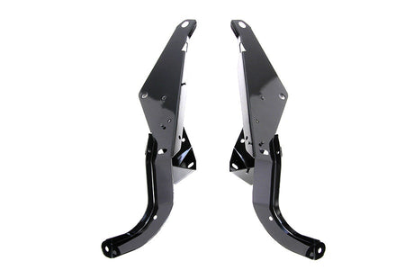 Black Heavy Duty Front Batwing Outer Fairing Support Brackets 93-13 Touring 