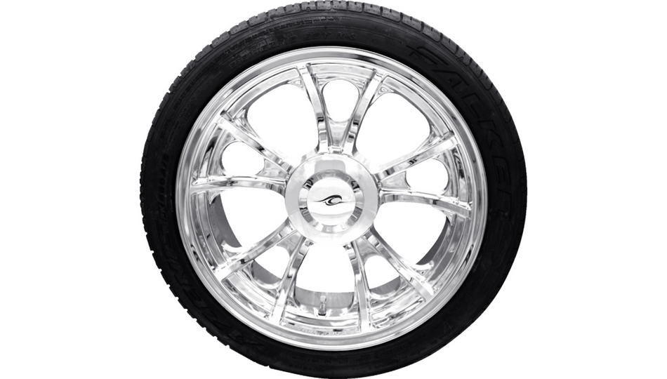 Coastal Moto 3D Chrome Largo Rear Wheel W/ Falken Tire for Trike