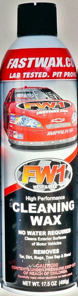 Waterless Wash Carnauba & Wax Fastwax FW1 Spray Can Removes Cleans Tar Dirt Bugs