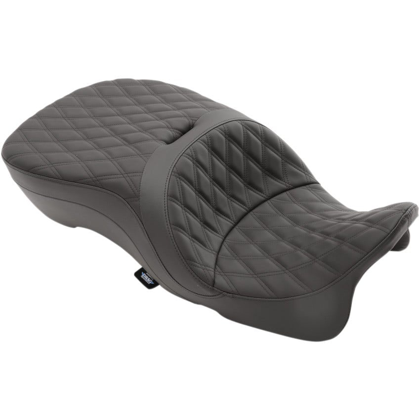 Drag Specialties Double Diamond Forward 2-Up Seat for Harley 09-23 Touring
