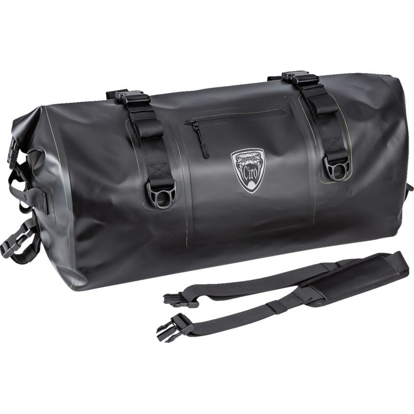 Ciro Dryforce Waterproof Luggage 60 Liter Rack Bag for Harley Universal Fit
