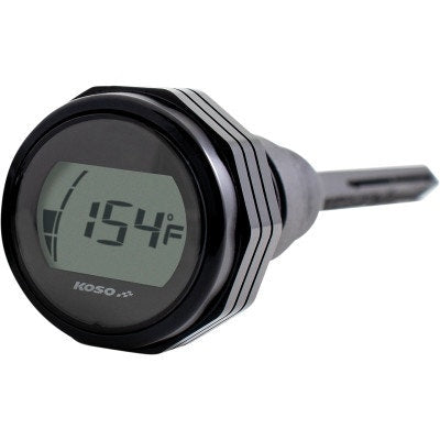 KOSO BA053101 Oil Dipstick Digital Gauge Black Harley Milwaukee Eight Touring 17+