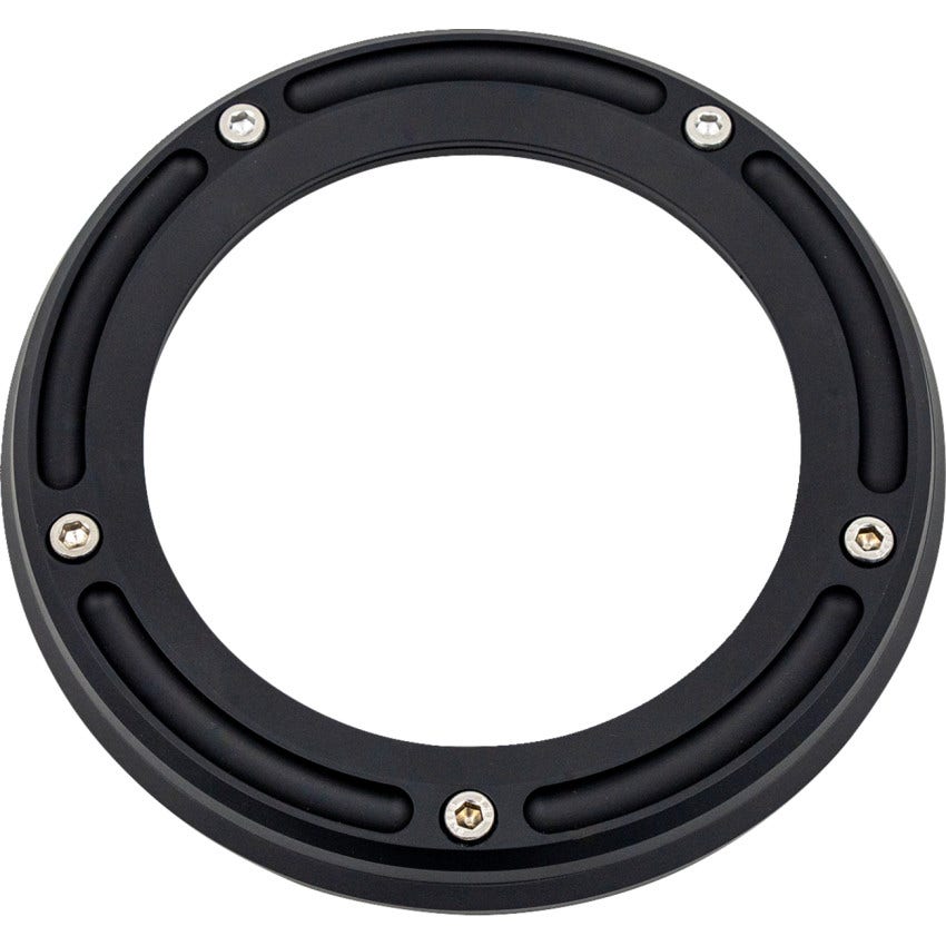 Trask Matte Black Assault Derby Cover for Harley 2016-2024 Touring/Trike Models