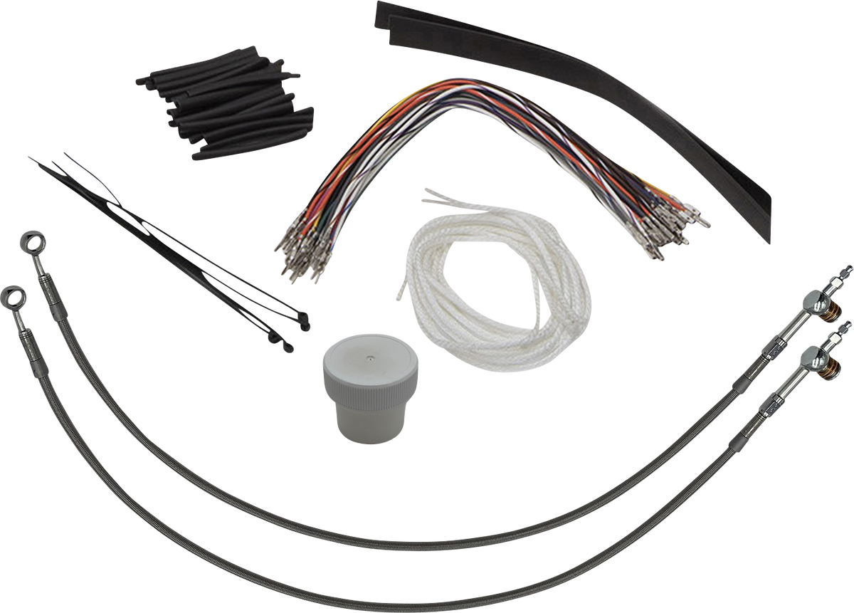 FBI Control Installation Kit - Hydraulic Clutch for 2008-2013 H-D Touring - Braided / 14"