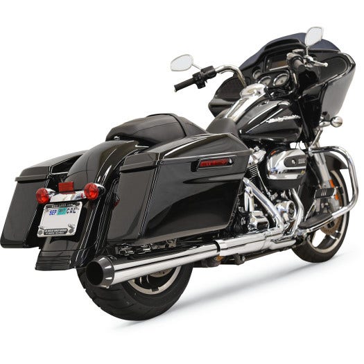 Bassani Chrome Crossover Eliminator DNT Megaphone Slip Muffler