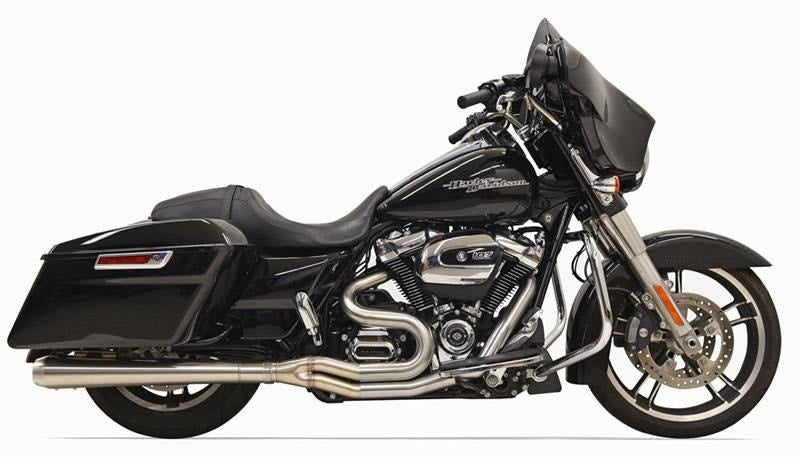Bassani Stainless Road Rage III 2 into 1 Straight Can Muffler Harley 17-25 FLH