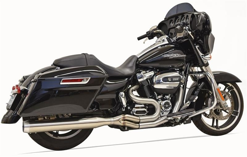 Bassani Stainless Road Rage III 2 into 1 Straight Can Muffler Harley 17-25 FLH