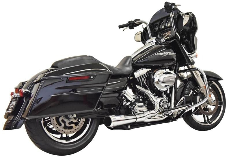 Bassani 1F52R Chrome Short Bagger Road Rage 2-1 Exhaust Harley 95-16 FLH