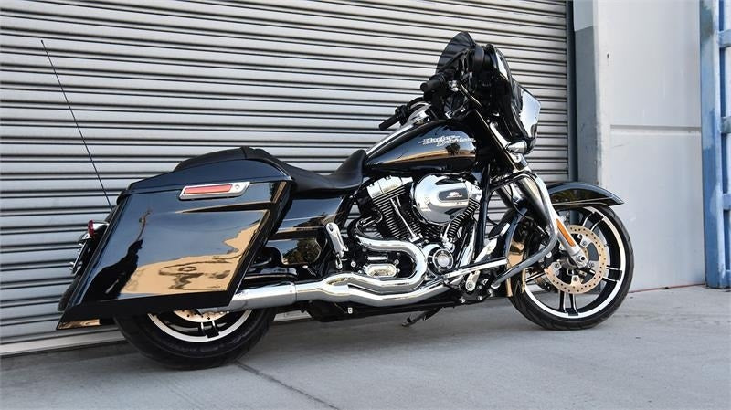 Bassani Hot Rod Turnout 2-1 Mid 4" Exhaust System Chrome Harley Bagger 07-16