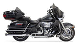 Bassani True Dual Down & Under Exhaust w/ 4" Muffler Harley FL