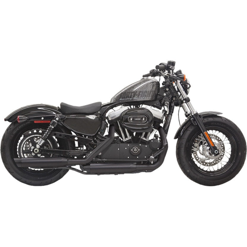 Bassani 3" Black W/ Black SlashTips Firepower Series Slip-Ons Harley 14-19 XL