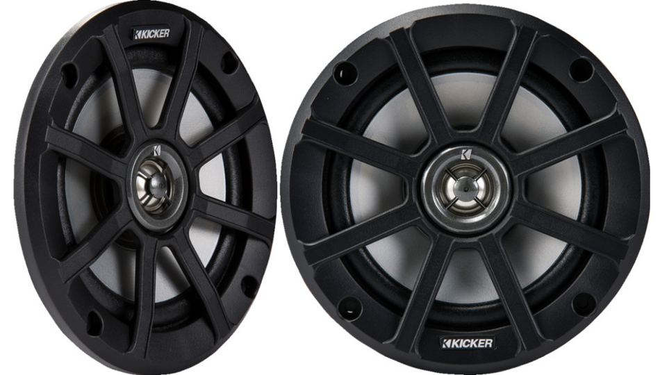 Kicker 6.5" Coaxial Speakers 2 Ohm 4 Harley