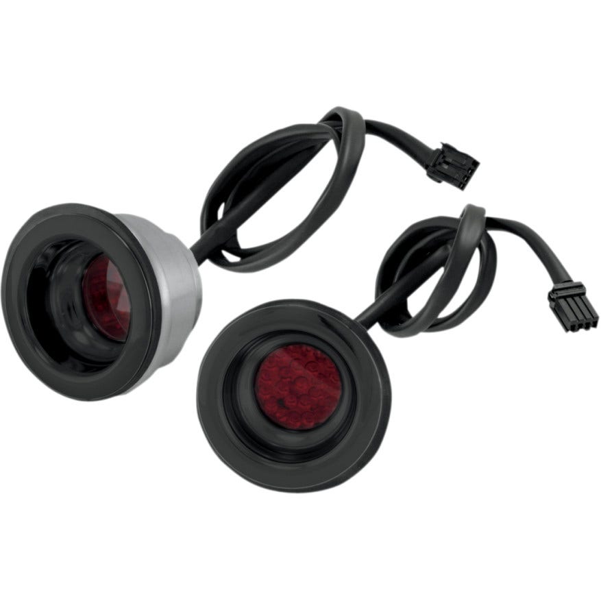 Alloy Art Black CNC Shooter Taillight Turn Signal for Harley Touring & Custom | STL-2
