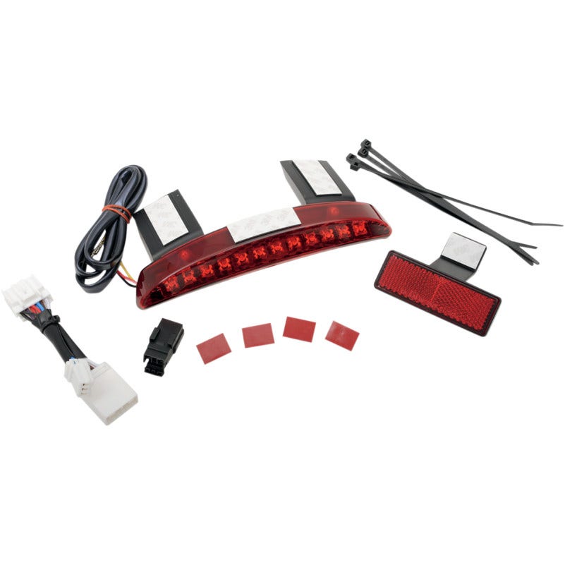 Drag LED Running Light Brake Light Assembly Red Lens for Harley Sportster