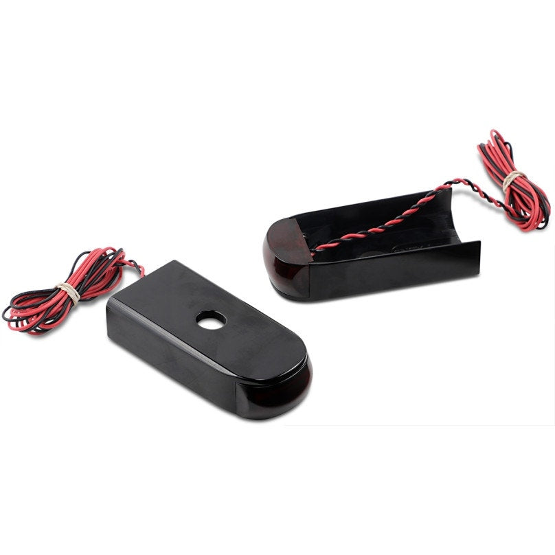 Alloy Art SSL-LG-3B Black / Red LED Rear Marker Light 18-19 Harley Softail FXLR