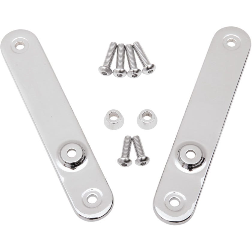 Drag Specialties HotTop Designs Chrome Turn Signal Relocation Mounts Harley FLH/T | 2020-0396