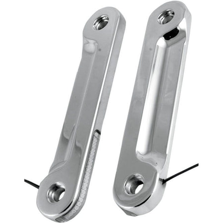 Alloy Art Street Glide Chrome L.E.D. Low Profile Front Turn Signals - SGFS-1