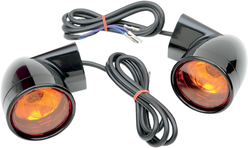 Drag Specialties Front Bullet-Style Turn Signal For Harley-Davidson FLH FLT 1994-2014