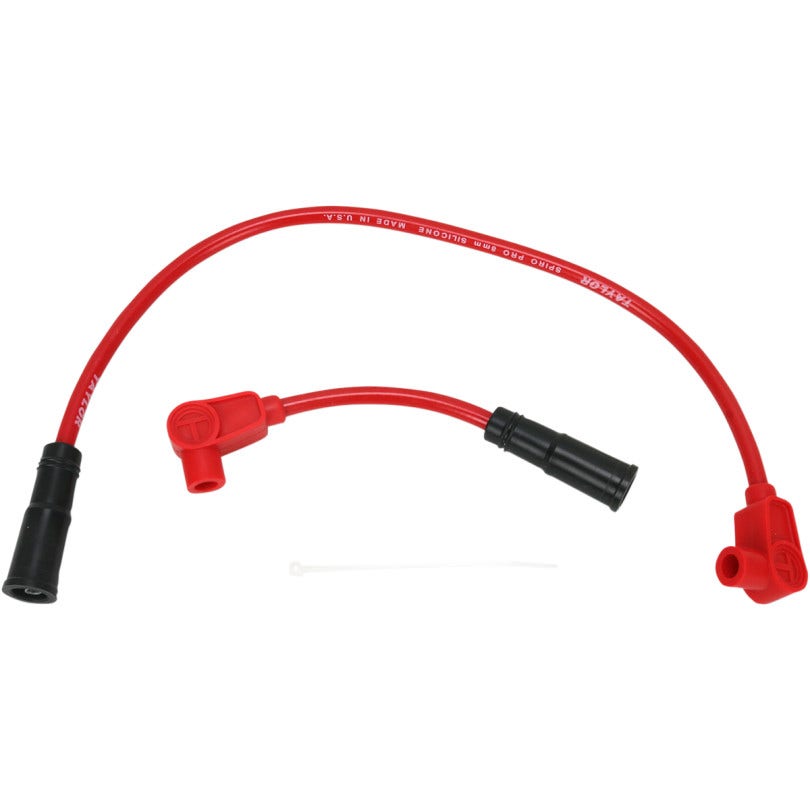 Taylor Red 8MM Custom Spark Plug Wire Set Harley Fxst 00-13 Fxd 99-13 20231