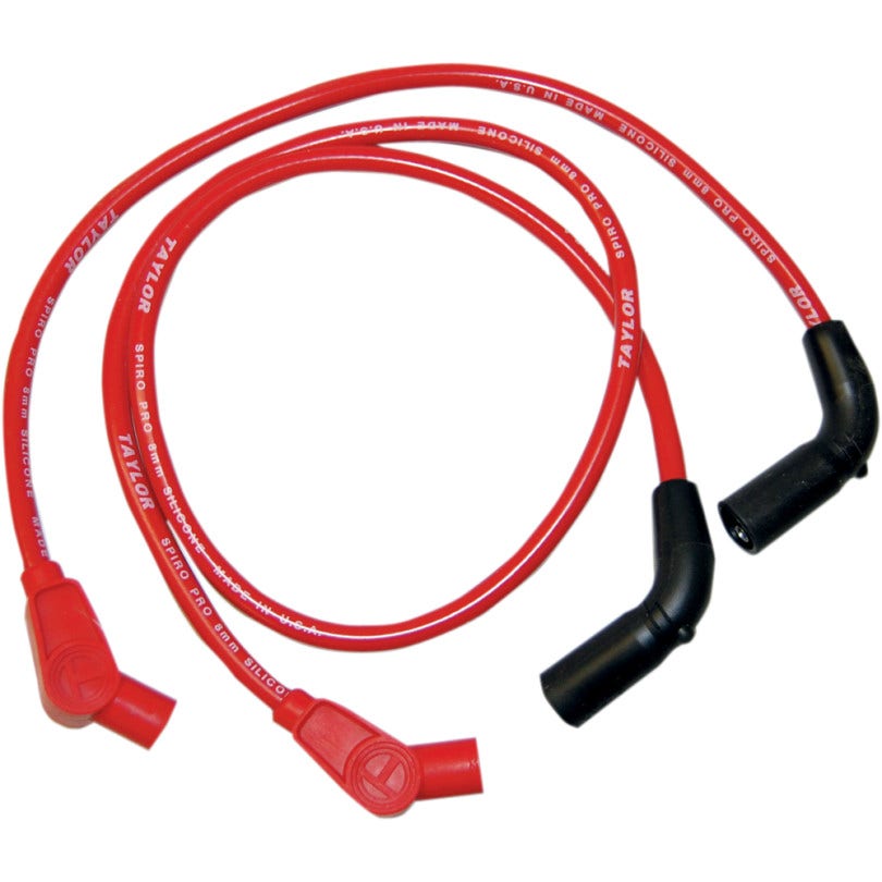 Taylor Red 8MM Custom Spark Plug Wire Set Harley Fl Flt Touring W/ Efi 09-13 20236