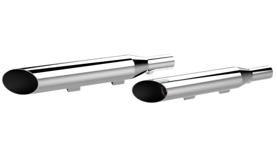 Khrome Werks 3" HP-Plus Chrome Slash Cut Slip on Mufflers Harley Sportster 04-13