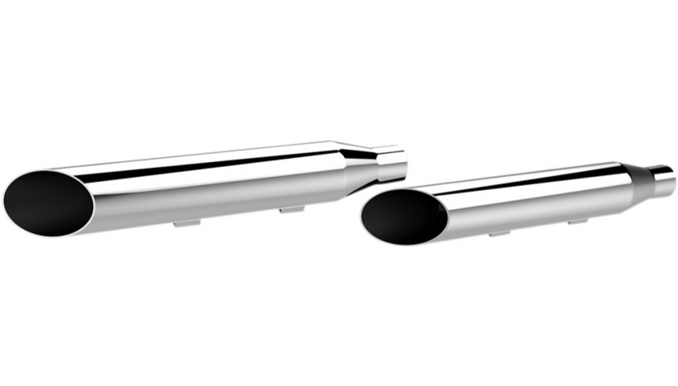 Khrome Werks 3" HP-Plus Chrome Slash Cut Slip on Mufflers Harley Sportster 14-20